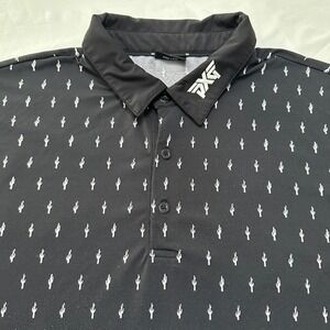 PXG Golf Polo Mens XL Performance Shirt Comfort Athleisure Acrive AOP Cactus